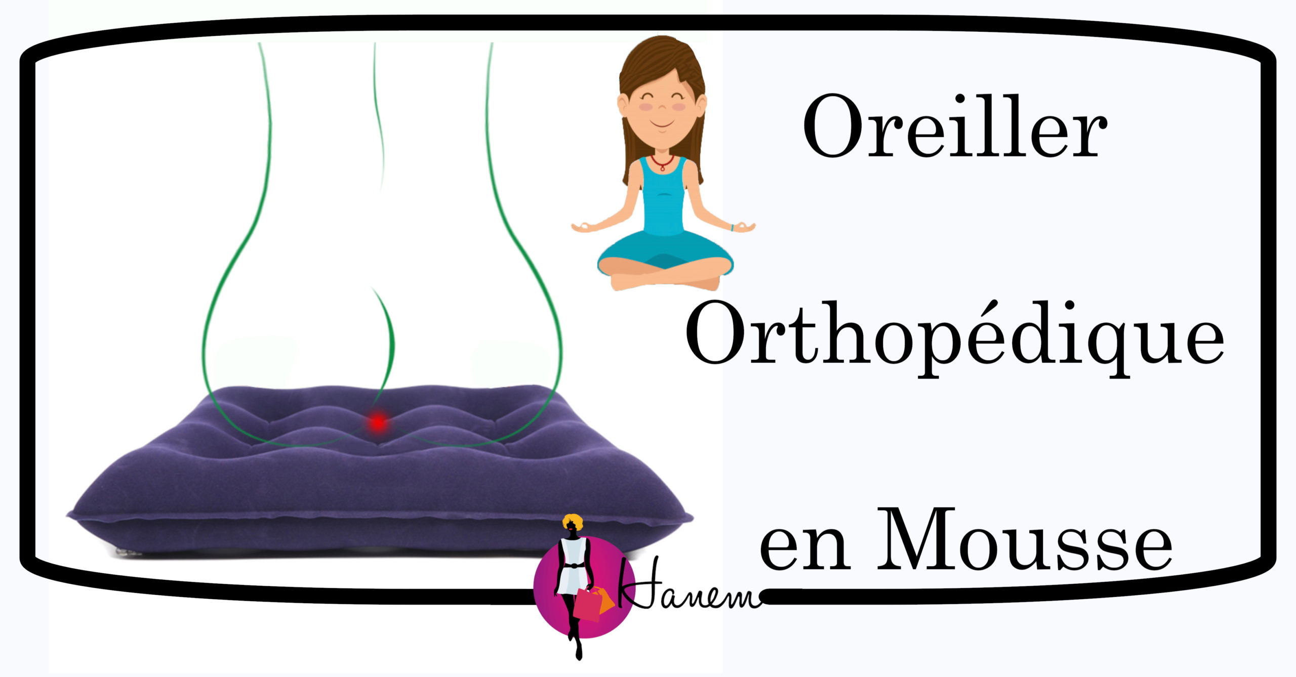 Oreiller Orthopédique en Mousse